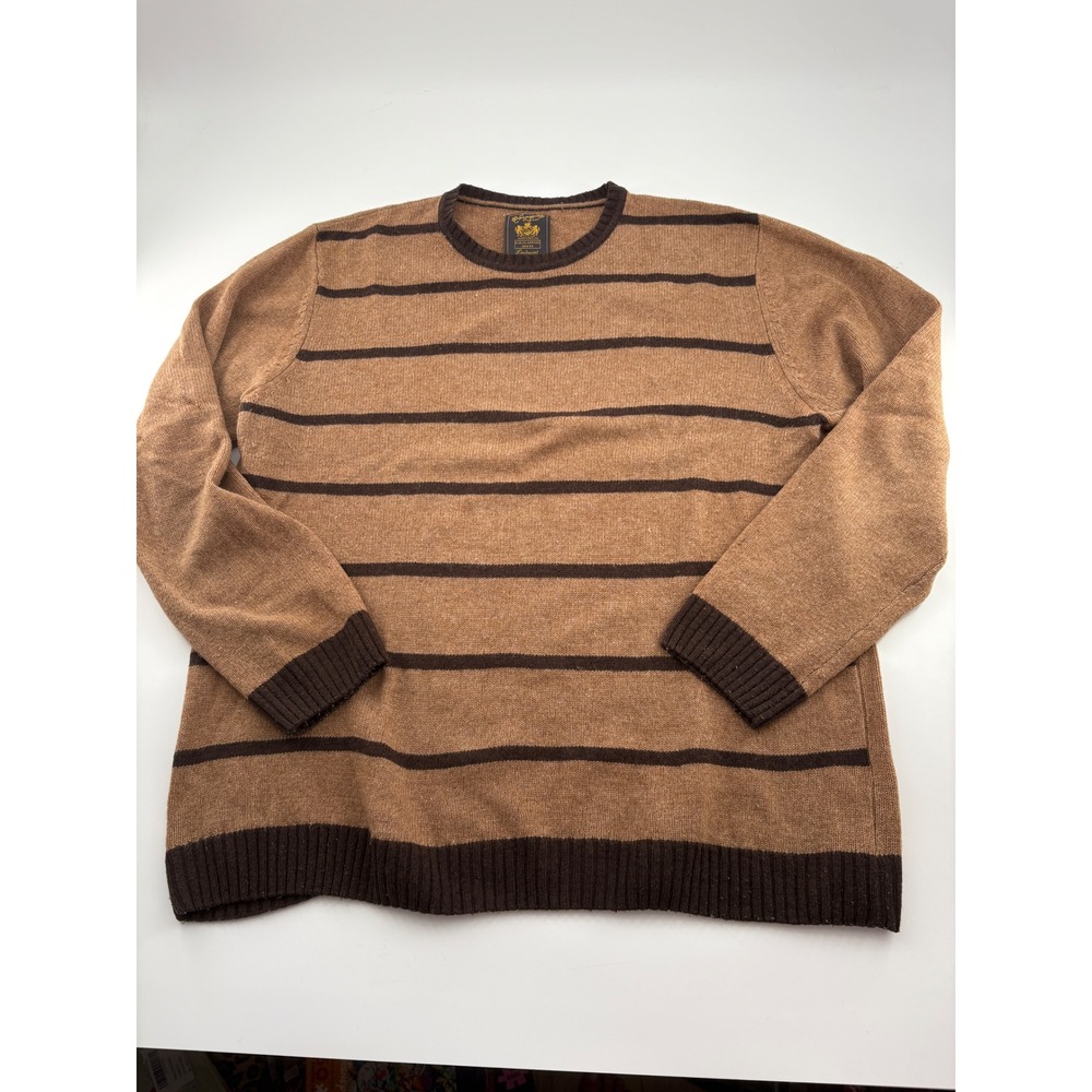 Springfield Lambswool Striped Sweater European Mens XXL (Fits L/XL) Flawed Hole